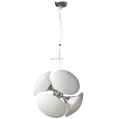 Lampa oprawa wisząca CRISTINA fi450*H1500mm 6xE27 BIAŁA Szkło + metal hurtownia led Premium Lux