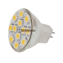 Żarówka MR11 12 led smd 5050 12V DC 0,2W ciepła biała hurtownia led Premium Lux