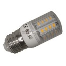 Żarówka E27 48 led smd 2835 5W zimna corn transparentna