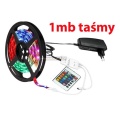 Zestaw taśma 30 led smd 5050 RGB 1m + Zasilacz wtyczkowy led +  kontroler rgb IR hurtownia led Premium Lux