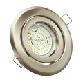 Zestaw: żarówka gu10 40 led smd 2835 + oprawa regulowana halogenowa Perła + gniazdo gu10 hurtownia led Premium Lux